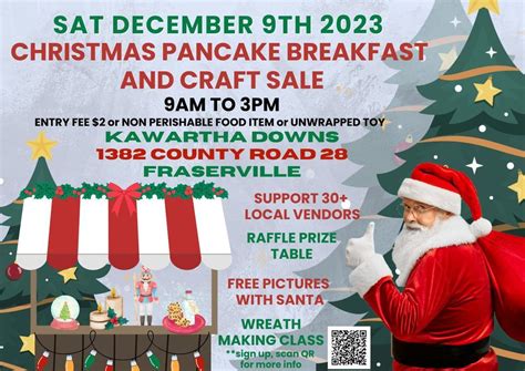 Christmas Pancake Breakfast and Craft Sale, Kawartha Downs Events ...