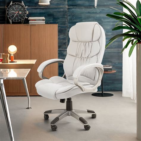 Buy Lacoo Leather High Back Office Chair Ergonomic Executive Office ...
