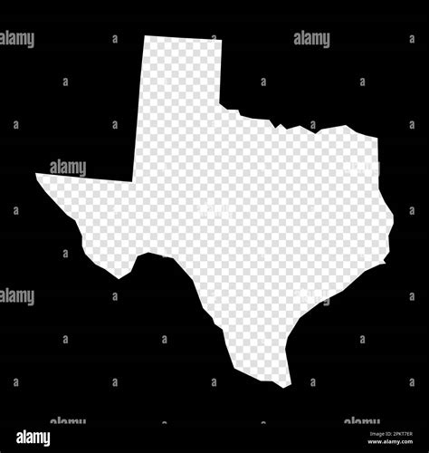 Stencil map of Texas. Simple and minimal transparent map of Texas ...