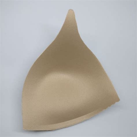 Medium Hardness Pear-shaped Nude Triangle Removable Bra Cups for Comfortable Flattering Support ...
