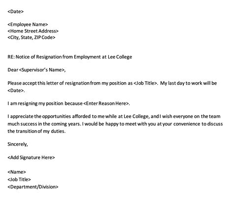 How to Write a Respectable Resignation Letter [+ Samples & Templates ...