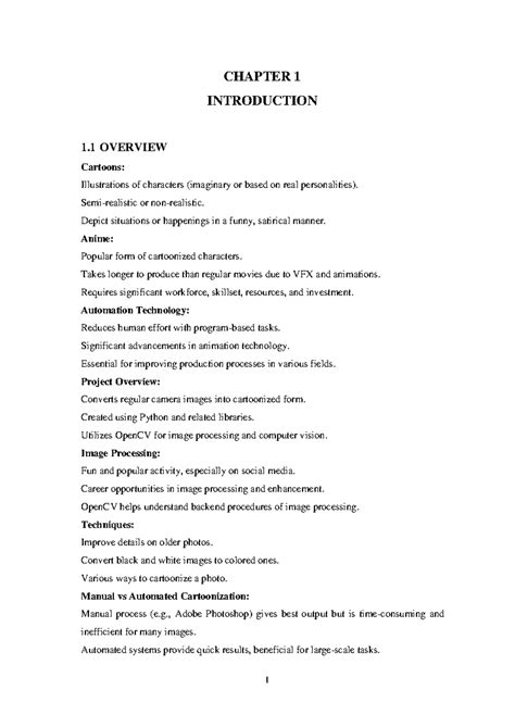 Image Classification Main - CHAPTER 1 INTRODUCTION 1 OVERVIEW Cartoons ...