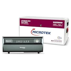 Microtek Inverter with Lithium Battery Combo for Home, Office & Shops ...