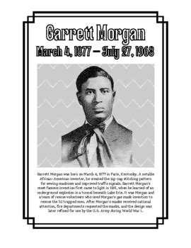 Coloring Pages Of Garrett Morgan
