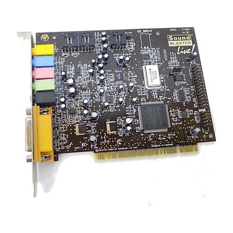 Creative Labs Sound Blaster Live Value 32bit Internal PCI CT4870 CT4780 ...
