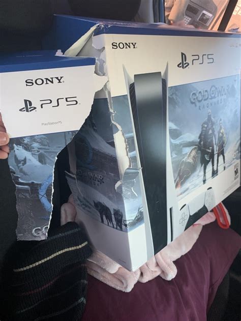 Image result for Chewed PS5 Box