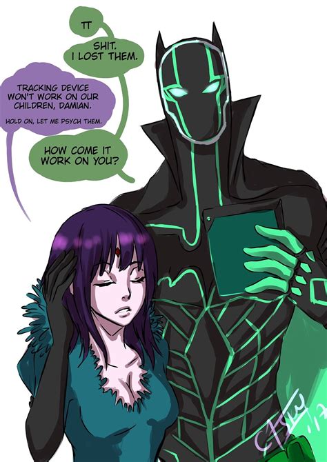 Raven And Damian Wayne