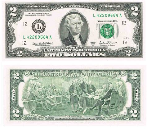 Billete 2 Dolares El Famoso Billete De La Suerte. - $ 85.00 en MercadoLibre