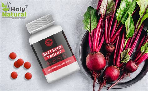 Buy Holy Natural Beet Root Tablet - 120 Tablets | (500 mg/tab) 1000 mg ...