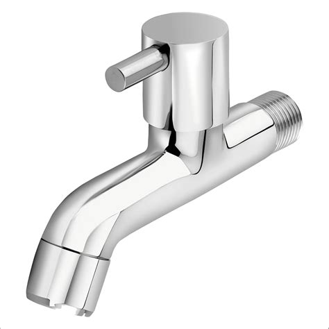 JABON BAGNO Brass Bib Cock Long Body with Flange and TaflonTape Chrome ...