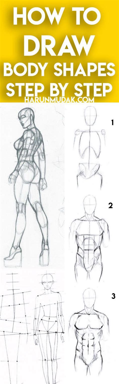 Image result for Drawing Body Parts Using Shapes