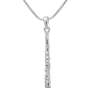 Buy Spinningdaisy Brass Musical Instruments Necklace Silver Plated ...