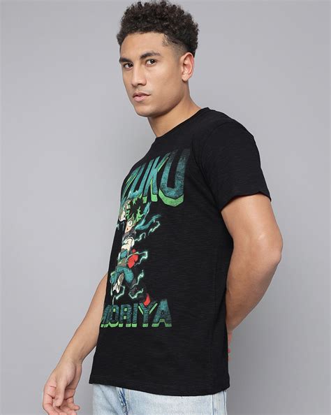 My Hero Academia Black Graphic Printed Tshirt Men – Free Authority