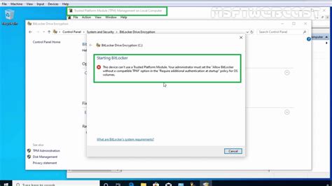 BitLocker TPM 的图像结果