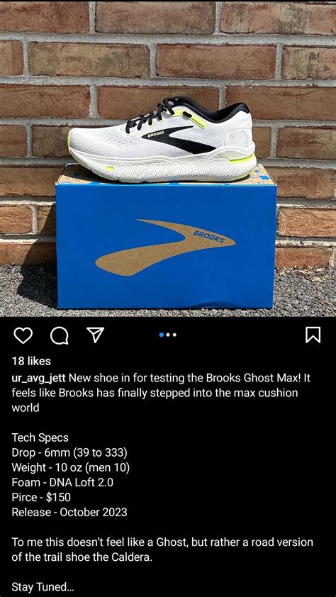 Brooks Ghost Max - October : r/RunningShoeGeeks