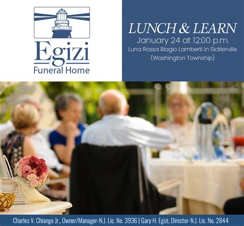 Lunch & Learn - Egizi Funeral Home