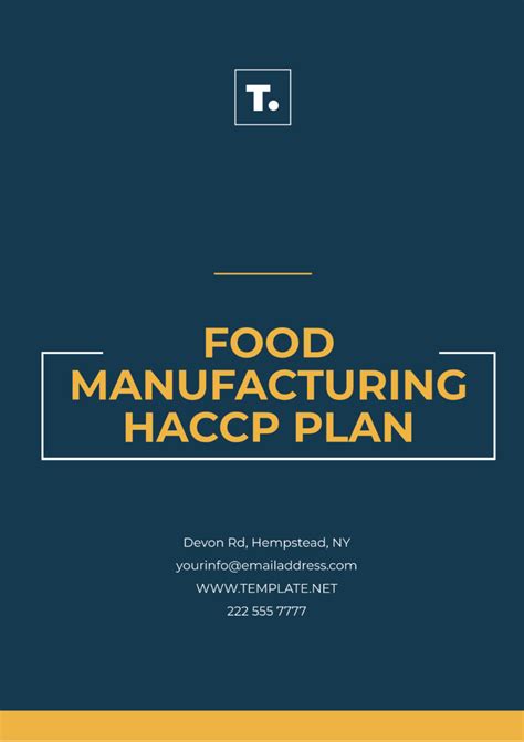 HACCP Plan Examples 的图像结果