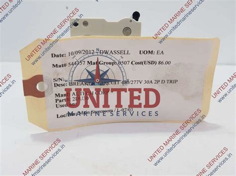 ALTECH ABL SURSUM CIRCUIT BREAKER 2P 480/277V D 30A | United Marine ...
