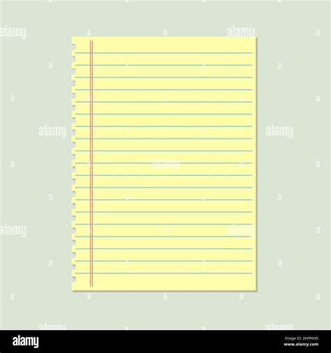 Yellow Notebook Paper Clipart