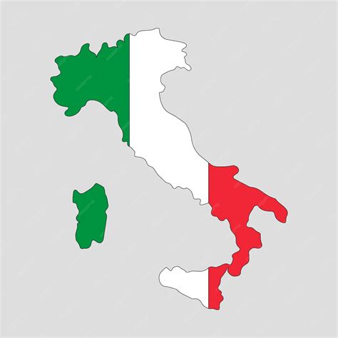Premium Vector | Italy country contour map. Vector illustration