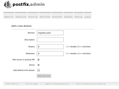 Webmin Postfix Setup 的图像结果