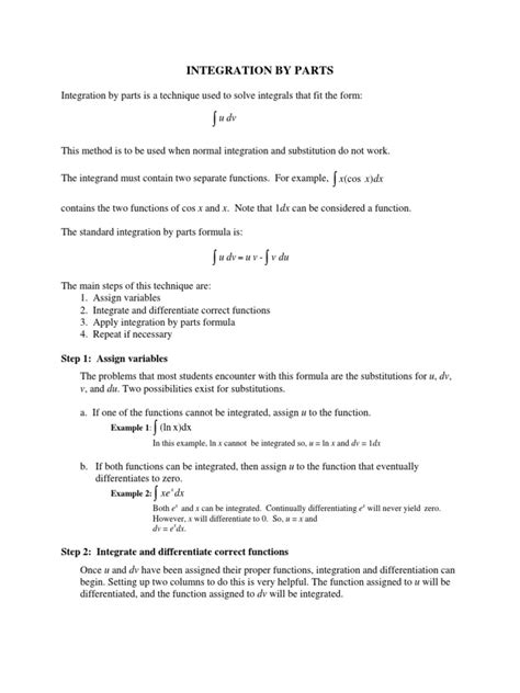 Integration by Parts Tutorial 的图像结果