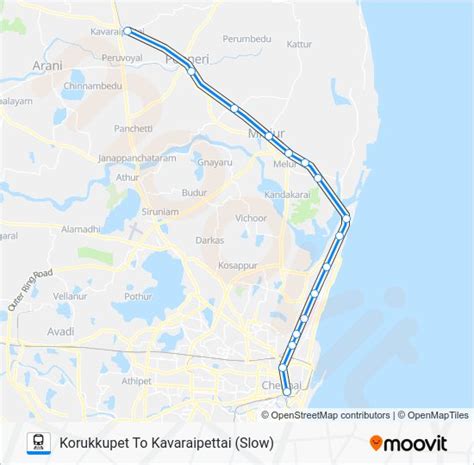 EMU Route: Schedules, Stops & Maps - Kavaraipettai (Slow) (Updated)