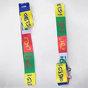 Generic Tibetan Ladakh Prayer Words OM Keychain Lanyard Badge Holder ...