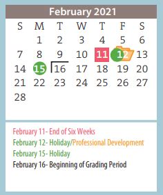 Wolflin Elementary - School District Instructional Calendar - Amarillo ...