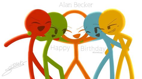 Alan Becker Artbook (AvA, AvM)🟠🔴🟡🟢🔵🟣⚫⭕ - シザー ️(Scissors)💚AvM [5]