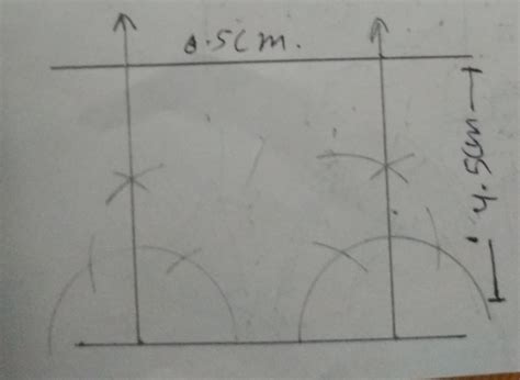 Draw a line segment 6.5 cm draw anther line parallel to it at a ...