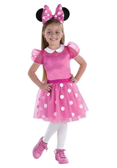 Girl's Pink Minnie Mouse Dress Costume | Disney Costumes