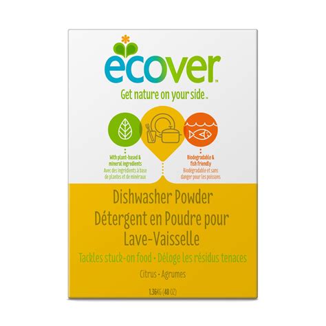Ecover Dishwasher Soap Powder, Citrus, 48 Ounce : Amazon.ca: Health ...