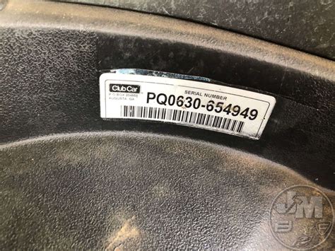 Club Car Serial Number Identification