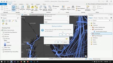 Using Python in ArcGIS 的图像结果