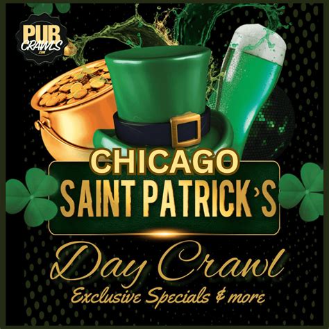 Chicago St. Patrick’s Day Weekend Bar Crawl 2026 - PubCrawls.com
