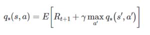 Image result for Q Learning Algorithm Equation