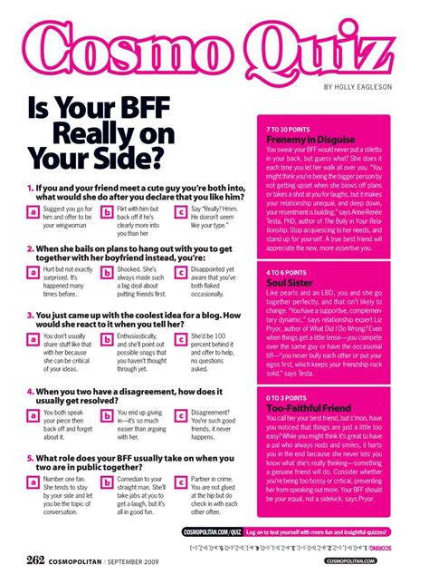 magazine quiz template