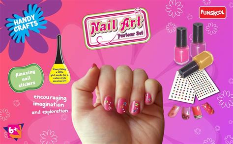 Handycrafts Funskool Nail Art, Parlour Set, DIY Kit, Art and Craft Set ...