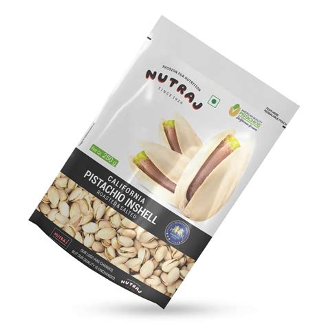 Nutraj California Roasted Salted Pistachios 500g (250g X 2)
