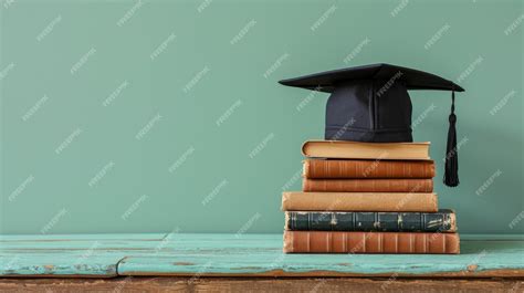 Premium Photo | Crowning Moment Cap atop Knowledge Pillar