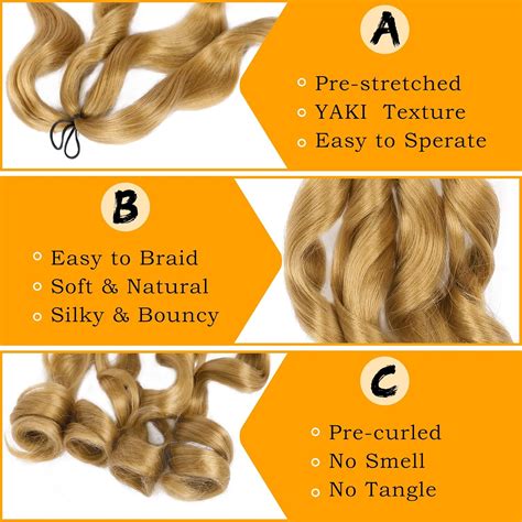 Buy Pre Stretched Braiding Hair 22 Inch Bouncy French Curly Braiding ...