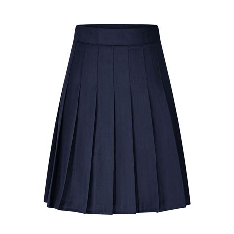 Taqqpue Women Knee Length Pleated Skirt A-Line Short Mini Basic Skirt ...