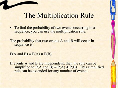 Image result for Probability Multiplication Rule Constant