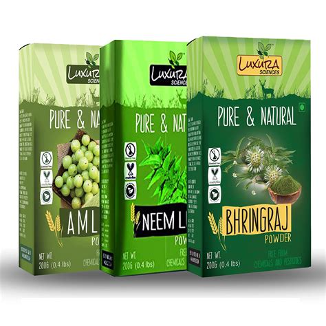 Luxura Sciences Natural Hair Care Set 200 Grams*3 (Anti Dandruff Set ...