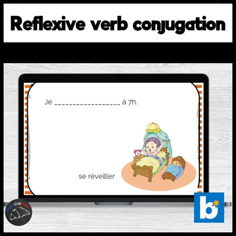 French reflexive verbs conjugation - digital task cards