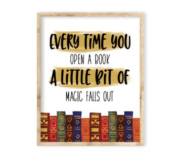 Image result for Simple Poster On Reading Is Magic