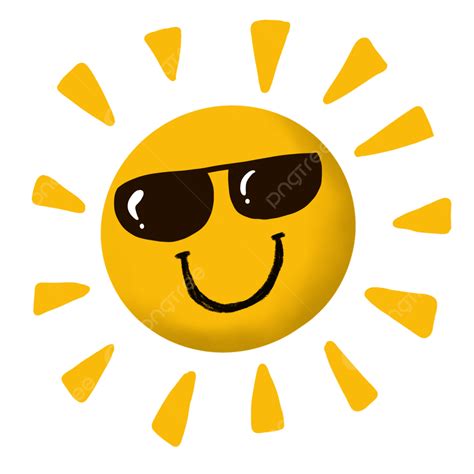 Sun With Sunglasses Clip Art Free