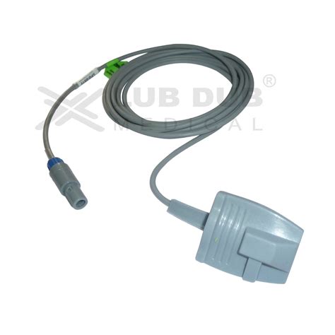 SpO2 Adult 3 Mtr Probe Compatible with BLT 5 Pin S/N Rubber Type ...