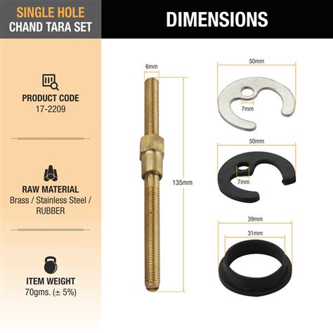 Single Hole Chand Tara Set (Pack of 2) - by Ruhe – Ruhe